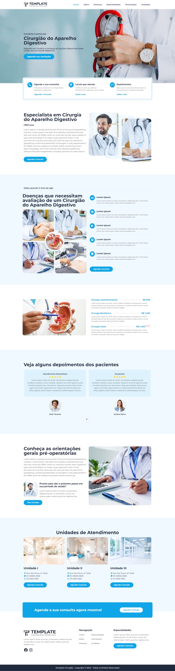 Template Clinica