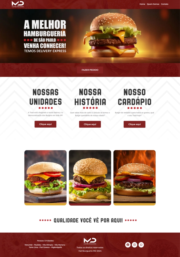 Template Hamburgueria